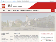 Tablet Screenshot of pist.cz